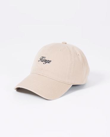 Kingz Script Dad Hat - khaki